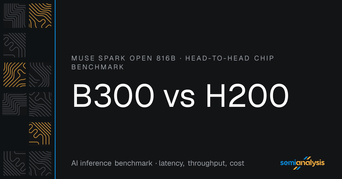 B300 vs H200: Muse Spark Open Inference Benchmark | InferenceX